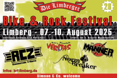 28. Bike 🏍️ & Rock 🎸 Festival Limberg 2025 - Aufbau